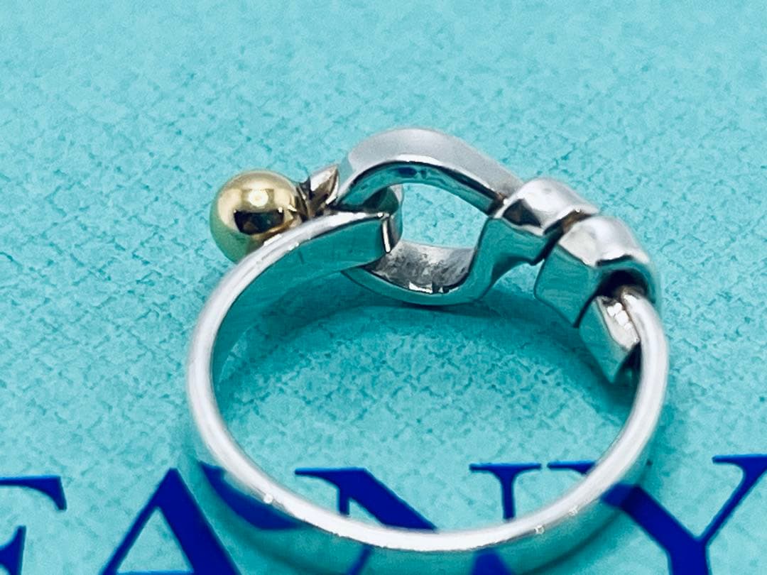 c888 ティファニー フック&アイ リング K18 750/925 約7.5号 - メルカリ