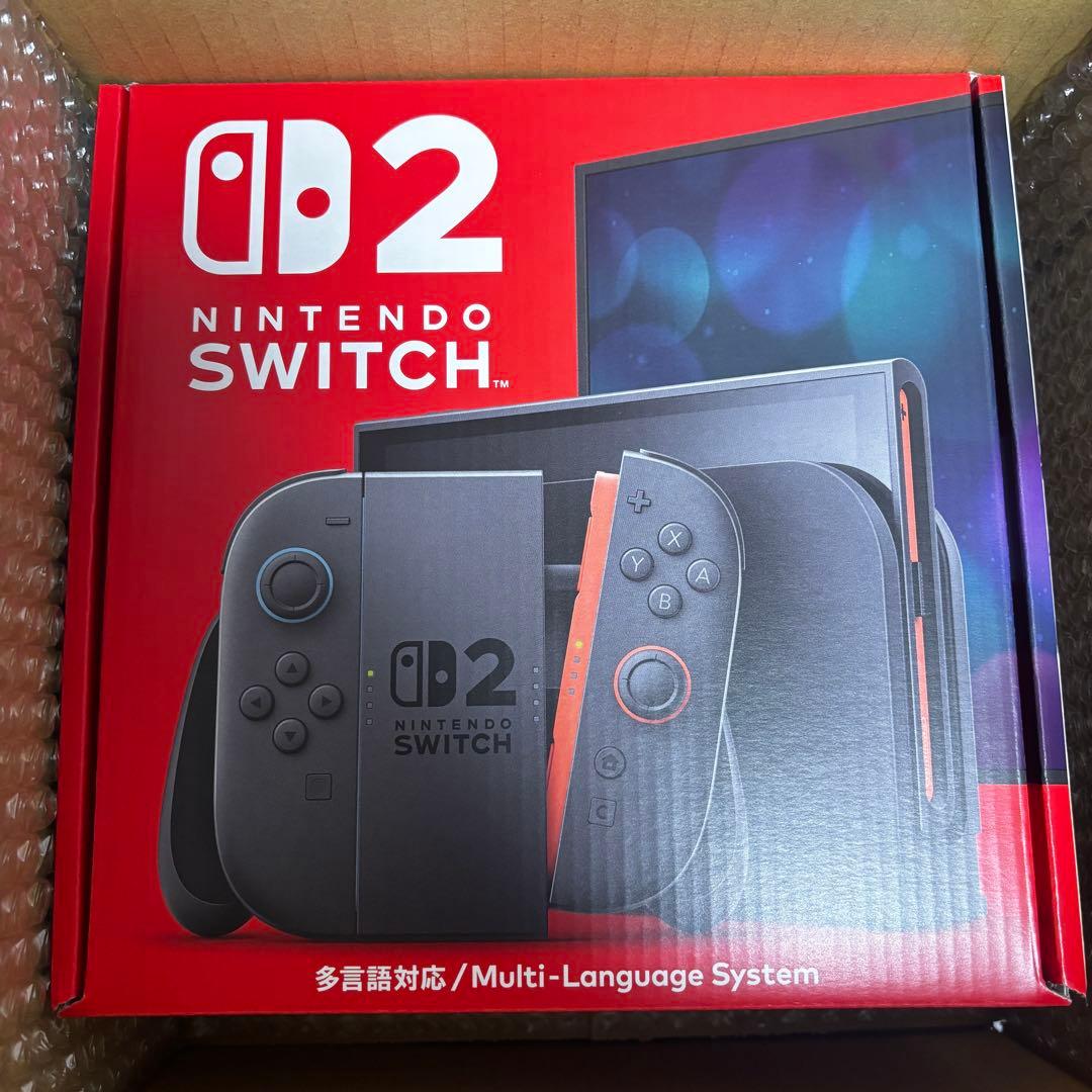 Switch2 多言語版 本体 新品未開封 任天堂オンライン購入 - メルカリ