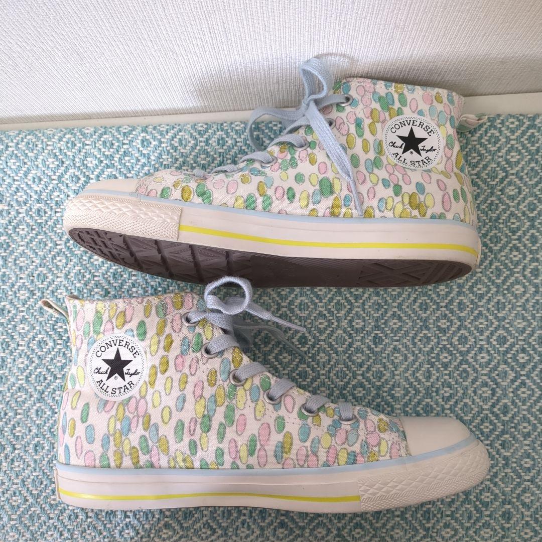 美品 ミナペルホネン×コンバース□コラボ ジェリービーンズ ハイカット