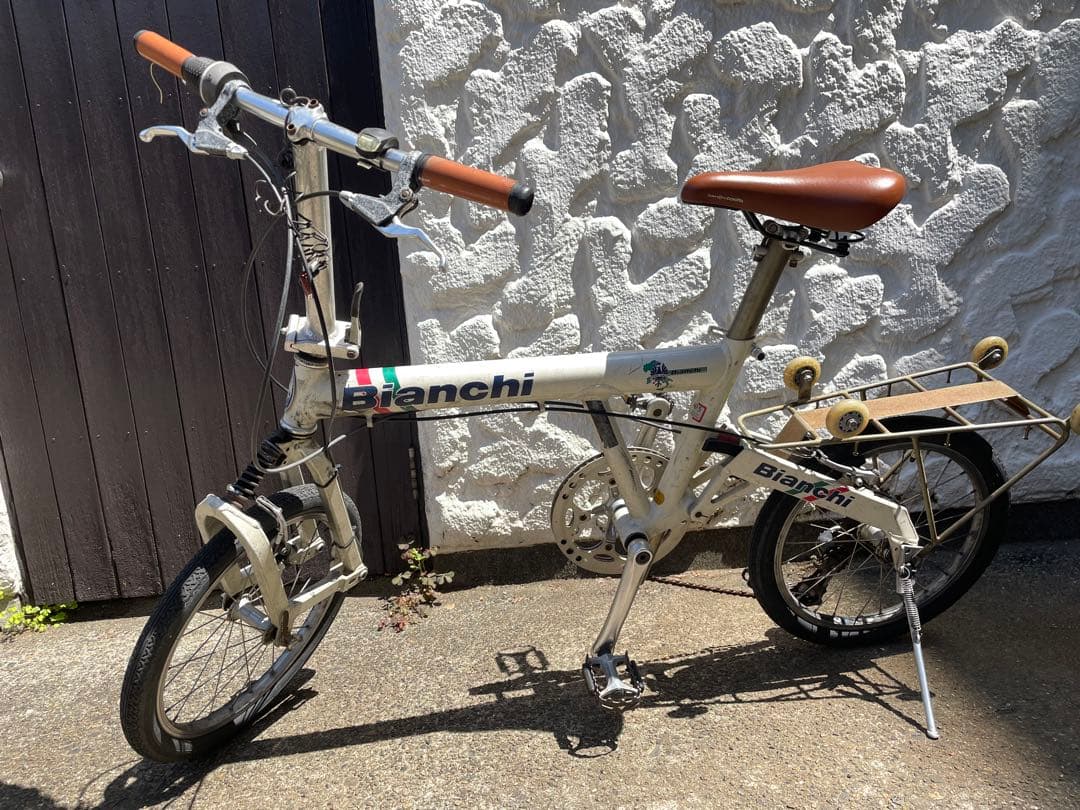 超希少・白！】BIANCHI ビアンキ フレッタ 折りたたみ自転車 BD-1