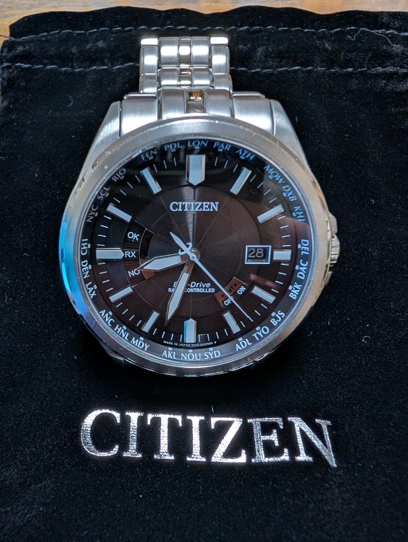 シチズン/エコドライブ/電波時計/ワールドタイム/CB0011-69E CITIZEN COLLECTION シチズン コレクション ダイレクトフライト エコ
