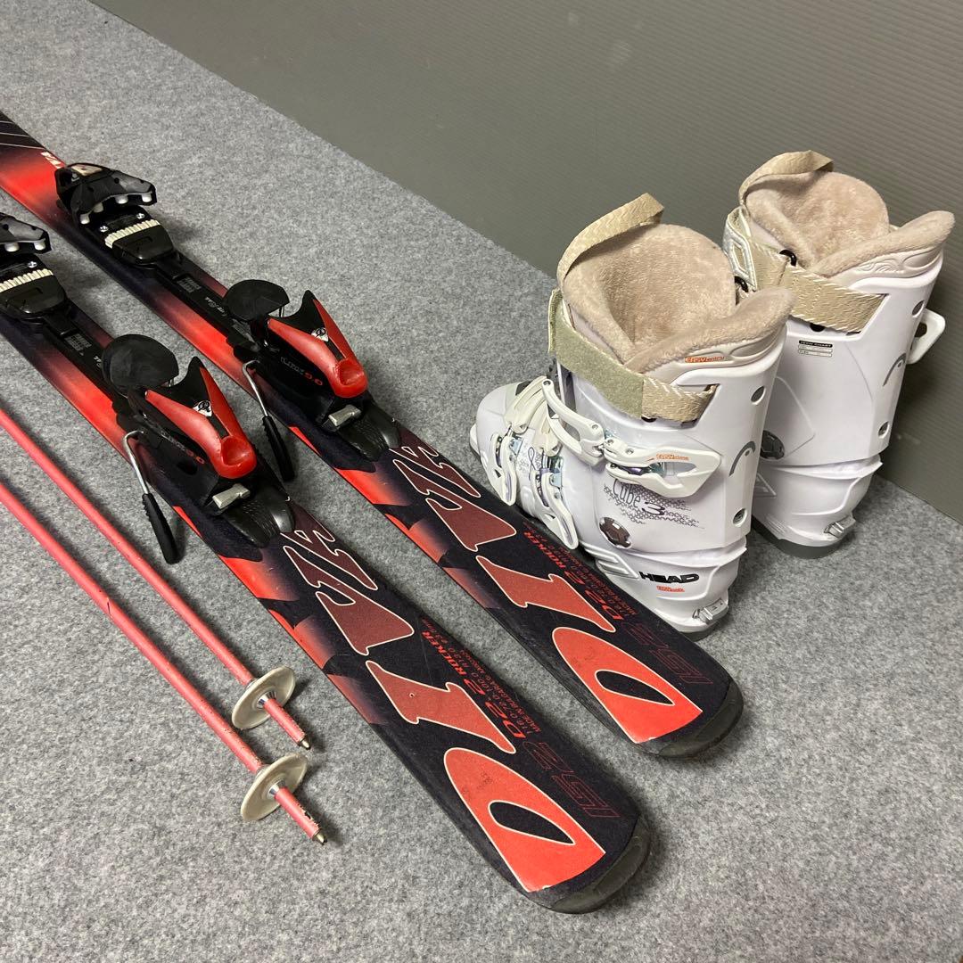 ★メンテナンス済　大人スキーセット　板152cm ブーツ24~24.5cm