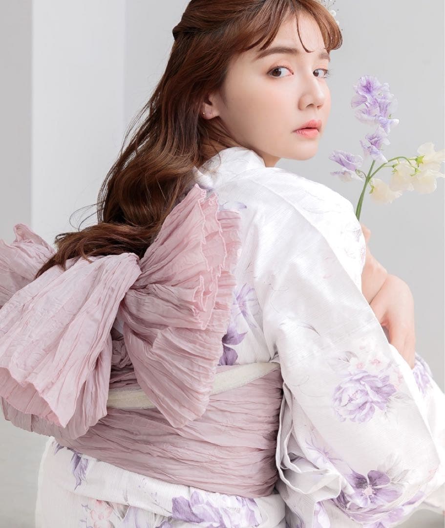 浴衣5点セット 和歌山染工日本染め（ゆかた・しわへこ帯・下駄・着付け本・腰ひも） bc173.jpg