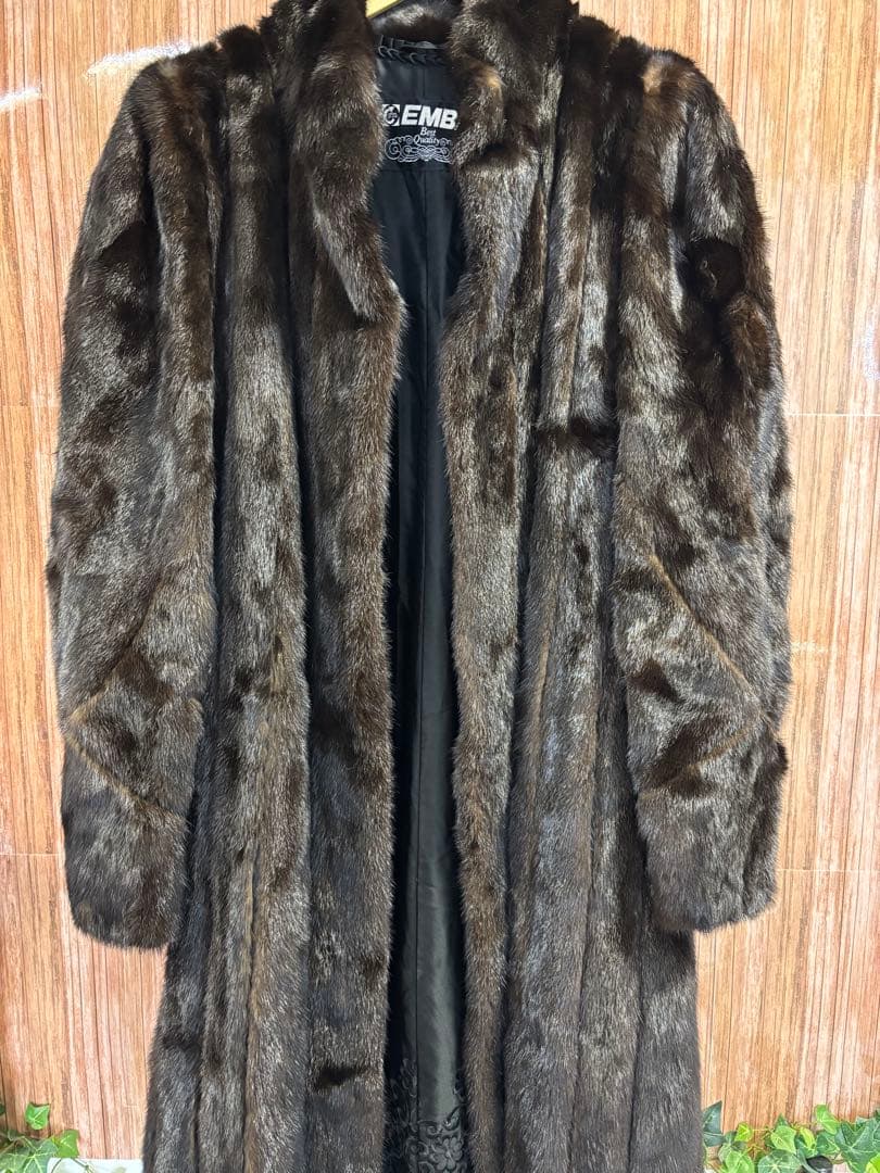 EMBA ブラックグラマミンク ロングコート sankyo shokai（三京商会） ＜爆買＞毛皮/ロングコート/ブラックグラマ