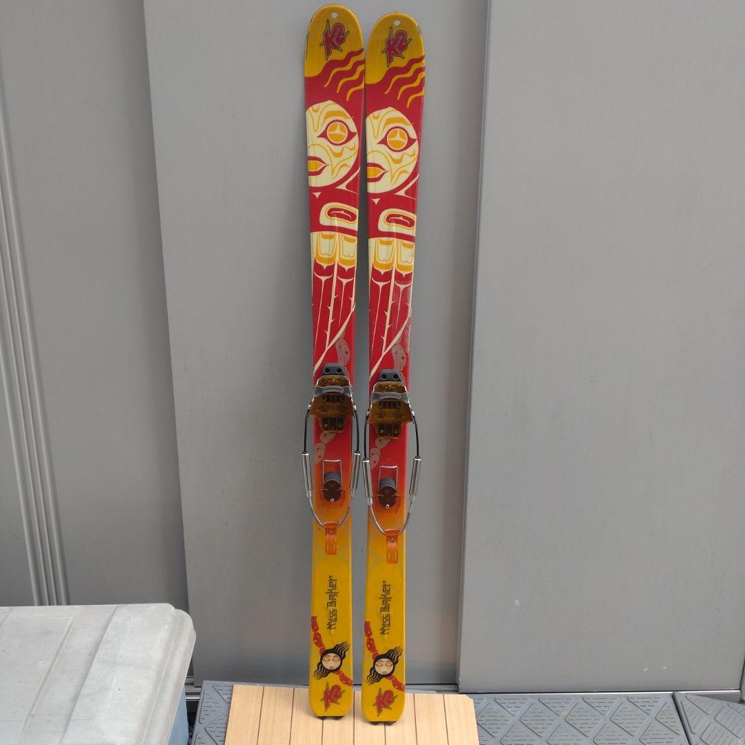 テレマークK2 スキー板162cm シール　流れ止付 K2 - 美品 ケーツー K2 テレマーク スキー MINDBENDER 90C 170cm