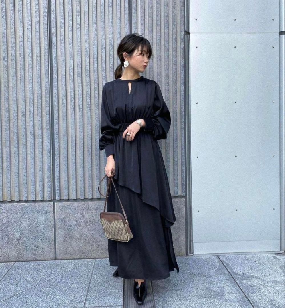 ワンピース ameri vintage BULGE SHOULDER DRESS M Ameri（アメリ）の「BULGE SHOULDER DRESS（ワンピース）」 - WEAR