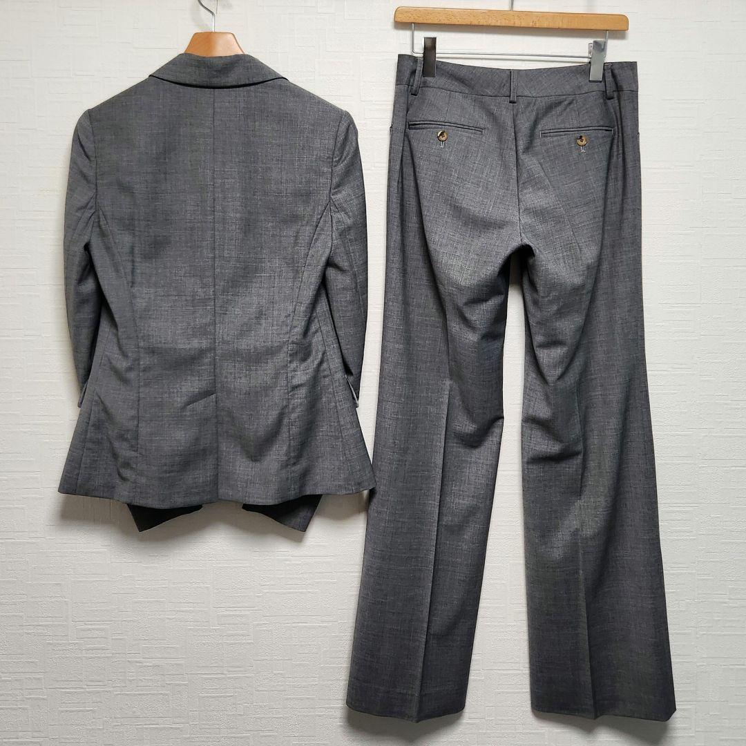 セオリーリュクス レディーススーツ セットアップ 無地 グレー - メルカリ