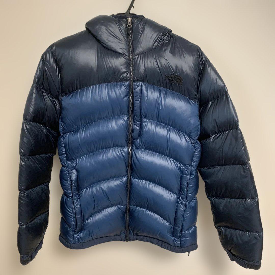 THE NORTH FACE フード付きダウンジャケット L ネイビー 70年代 70s ザノースフェイス ネイビー 紺 フード付き │ヴィテージ