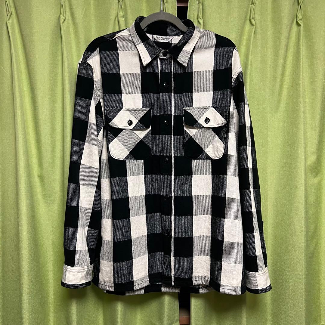 kj着 COOTIE バッファローチェックシャツ サイズL メルカリ最安値