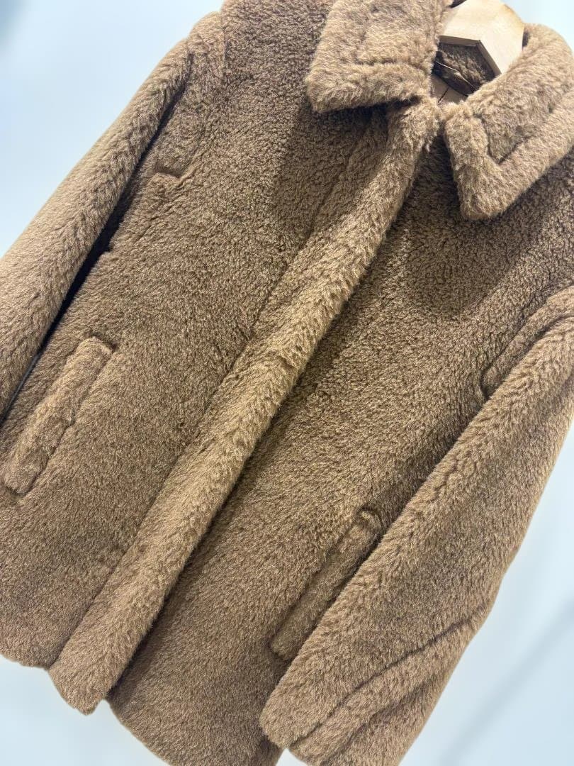 ☆美品☆MaxMara テディベア ファーコート マックスマーラ 34 ボア