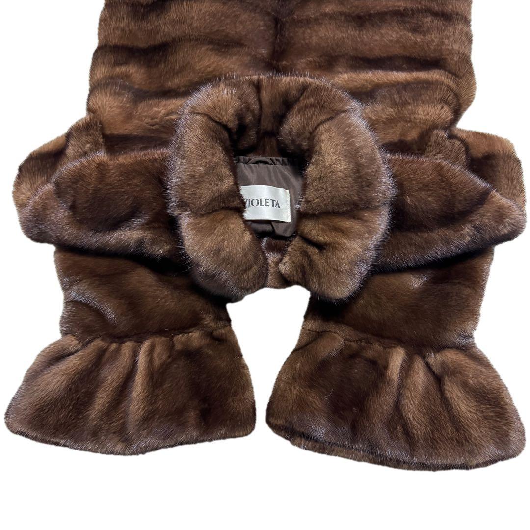 極美品 軽量 近年モデル コペンハーゲン デミバフミンク ファーコート