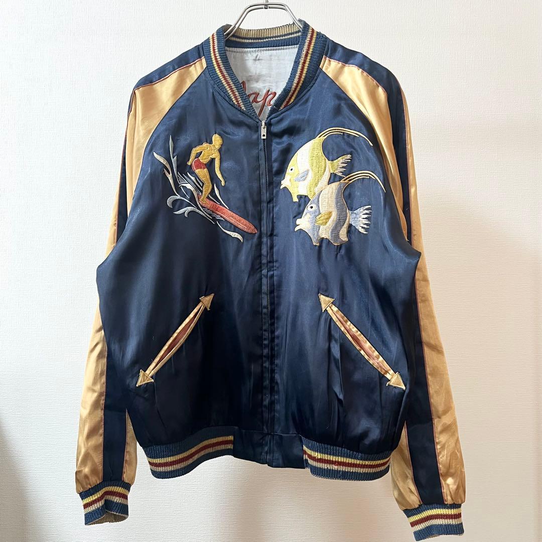 テーラー東洋 スカジャン ウクレレ アロハ 龍 リバーシブル - メルカリ