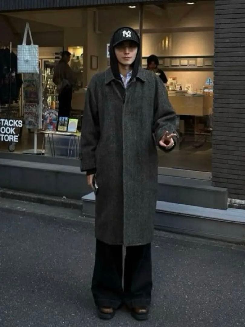 ツイード ヘリンボーンステンカラーコート【sullen tokyo】