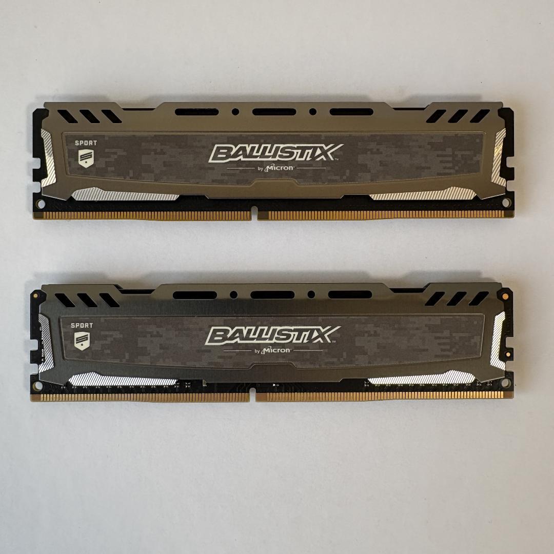 Crucial Ballistix DDR4 2666MHz 8GB 2枚セット crucial（クルーシャル） ゲーミングモデル DDR4 メモリ Ballistix