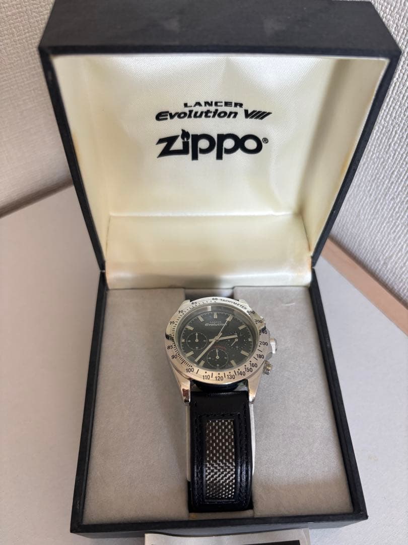 非売品 三菱ランサーエボ8 Zippo コラボ腕時計 電池交換済 - メルカリ
