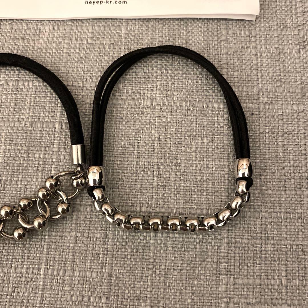 未使用品 ＜heyep＞ ヘイップ チェーン ヘアタイ/3P - メルカリ