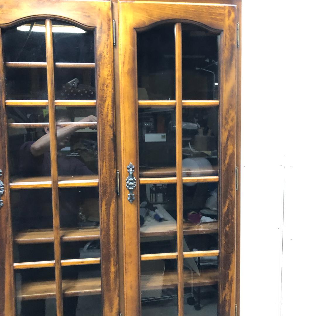 古家具】カリモク家具 コロニアル ヴィンテージ 食器棚 750709-9