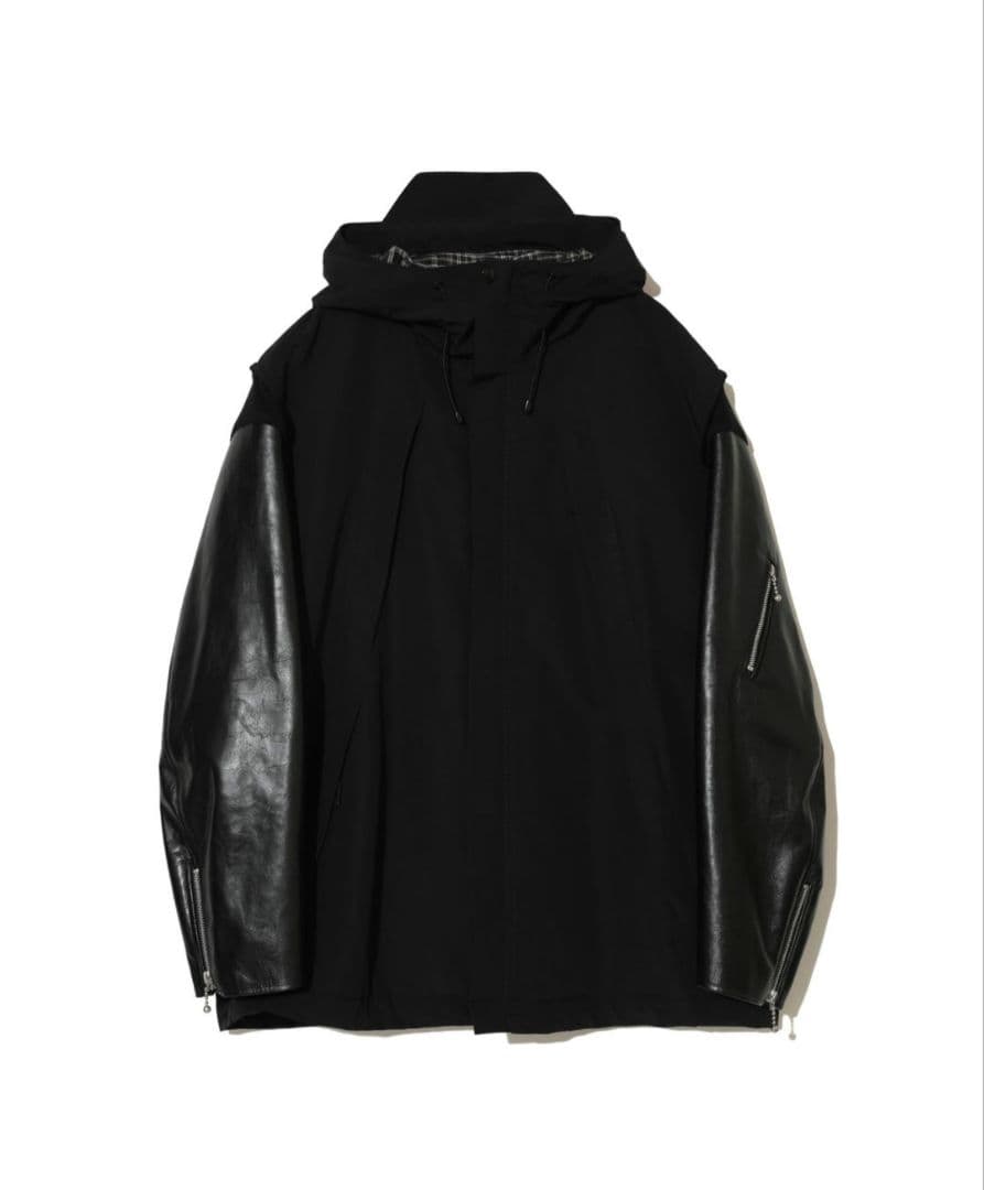 24AW UNDERCOVERレザースリーブマウンテンパーカー - メルカリ