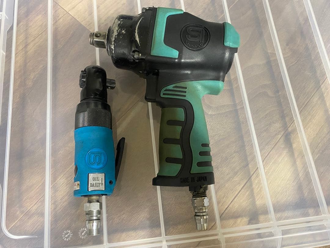 信濃機販　インパクトレンチ&エアラチェットのセット　特別限定色　(中古) 信濃 限定 1/2sq インパクトレンチ+エアラチェット : Factory Gear