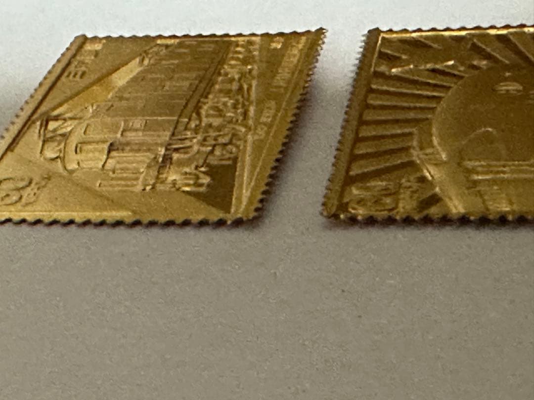 希少　松本徽章工業　純金刻印　純金/純銅　5.11g 純度保証　2枚セット