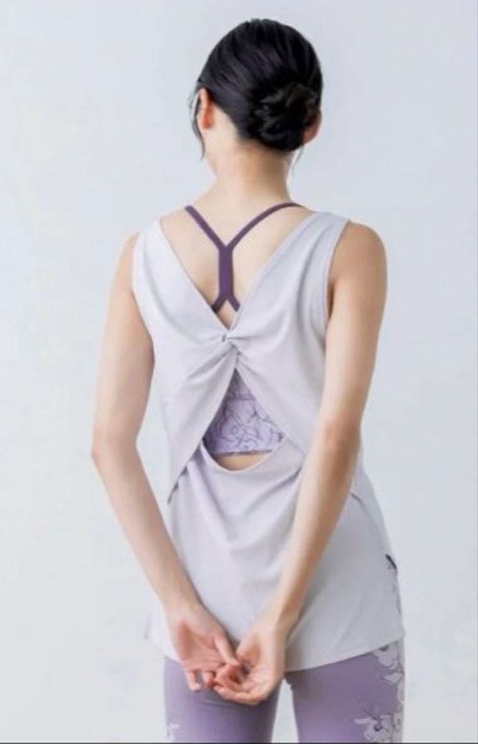 【SUKALA】ドローイングフラワーセパレートタンクトップ　LL SUKALA】ドローイングフラワーセパレートタンクトップ(Lサイズ ダーク