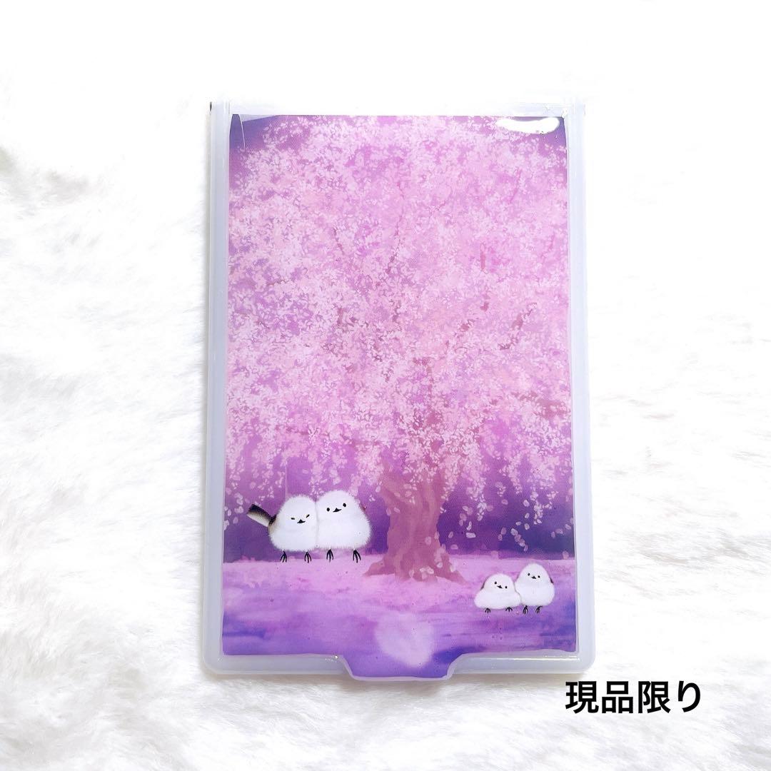 シマエナガ❁⃘*.゜レジンmini鏡 夜桜 - メルカリ
