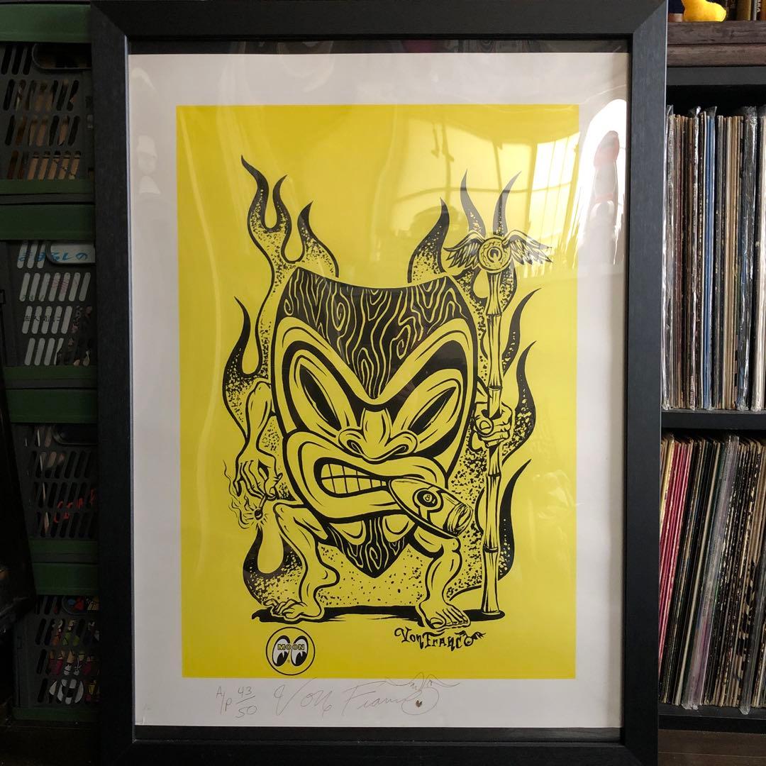VON FRANCO / SMOKING TIKI シルクスクリーンポスター - メルカリ