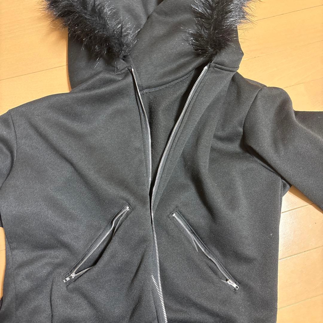 ファーパーカー Pal elfy パーカー ファー付きロゴパーカー レディース : ZOZOTOWN