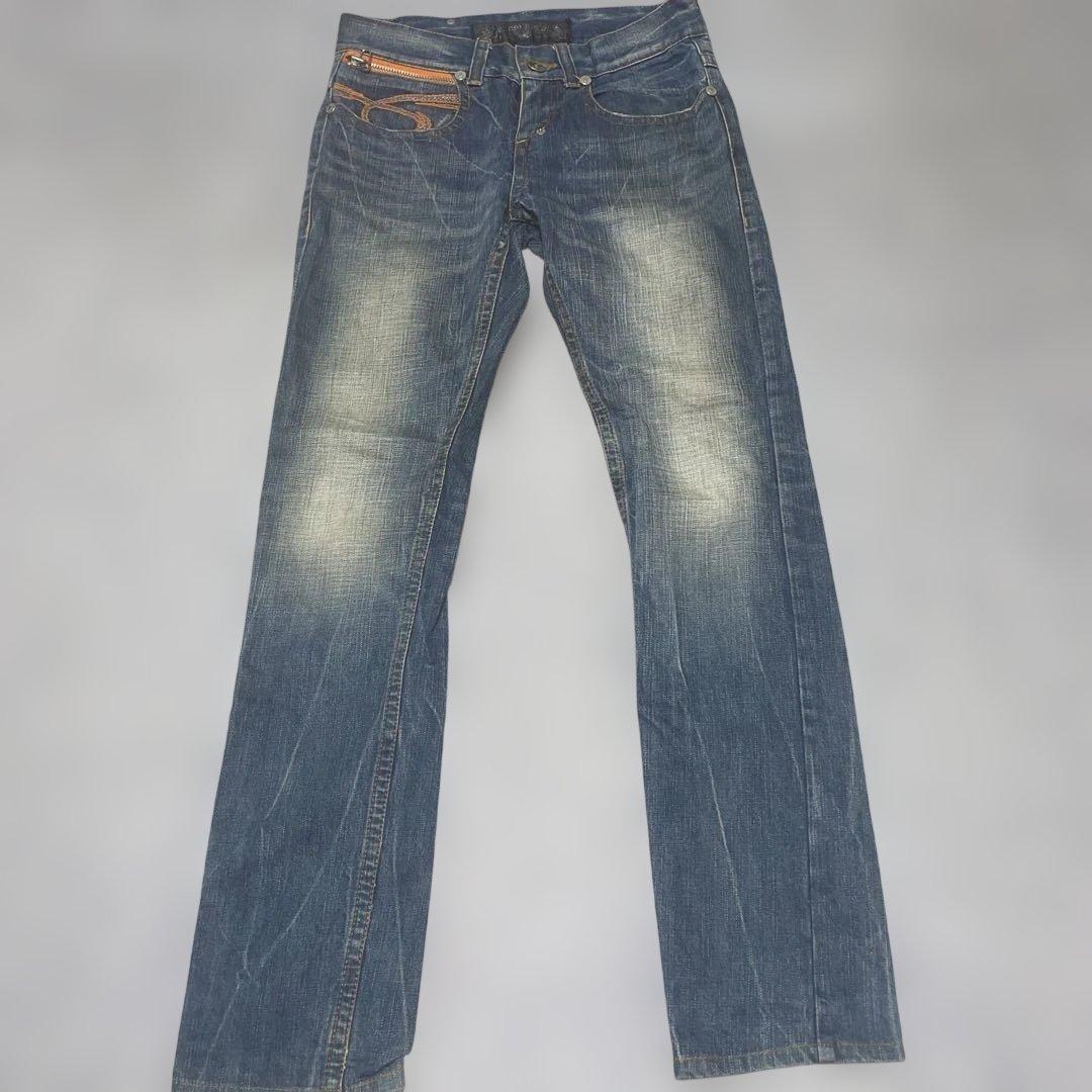 RED PEPPER レッドペッパー デニム 刺繍 ストーン Y2K 平成ギャル