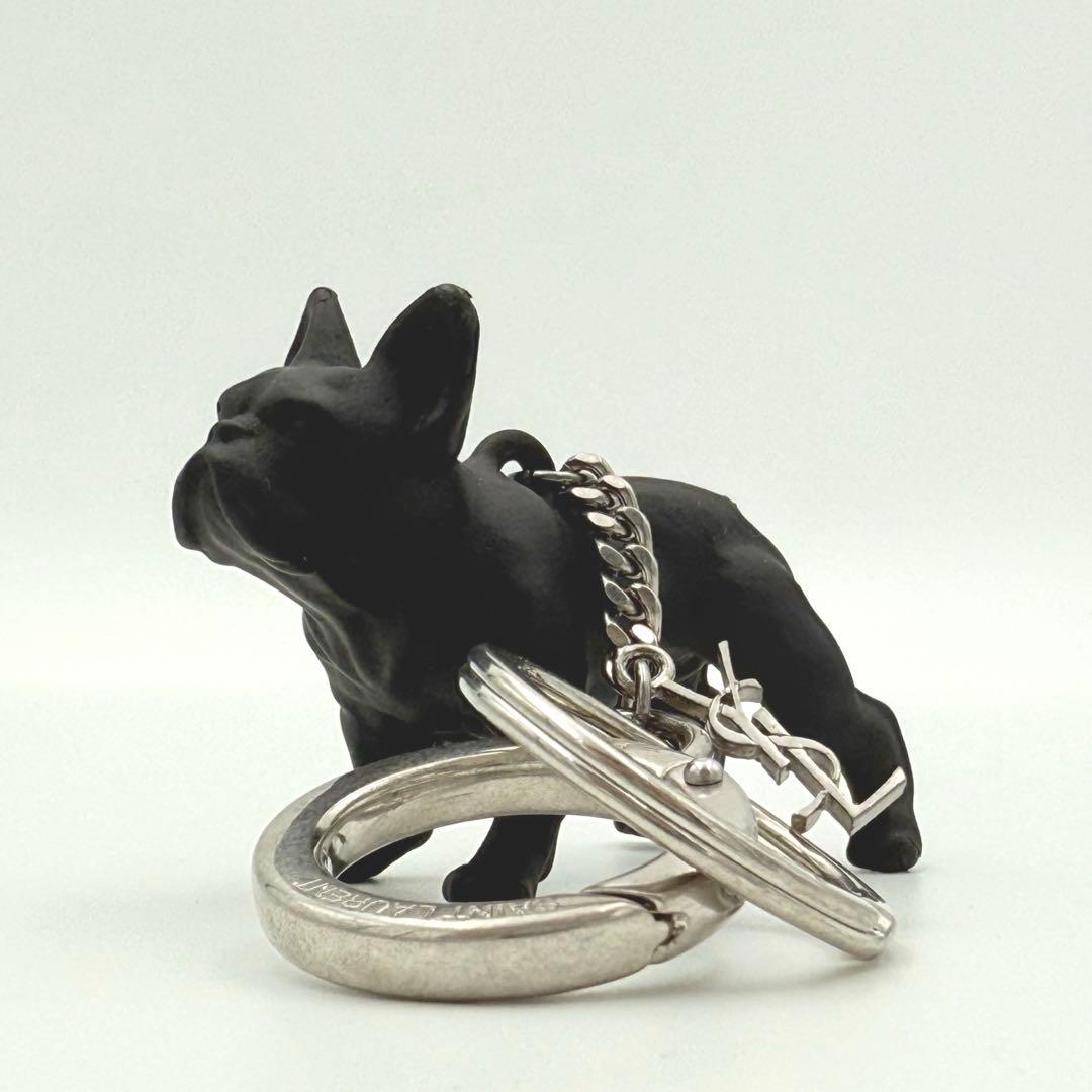 美品✨ Saint Laurent ドッグ キーリング ブルドック ブラック 美品✨ Saint Laurent ドッグ キーリング ブルドック ブラック - メルカリ