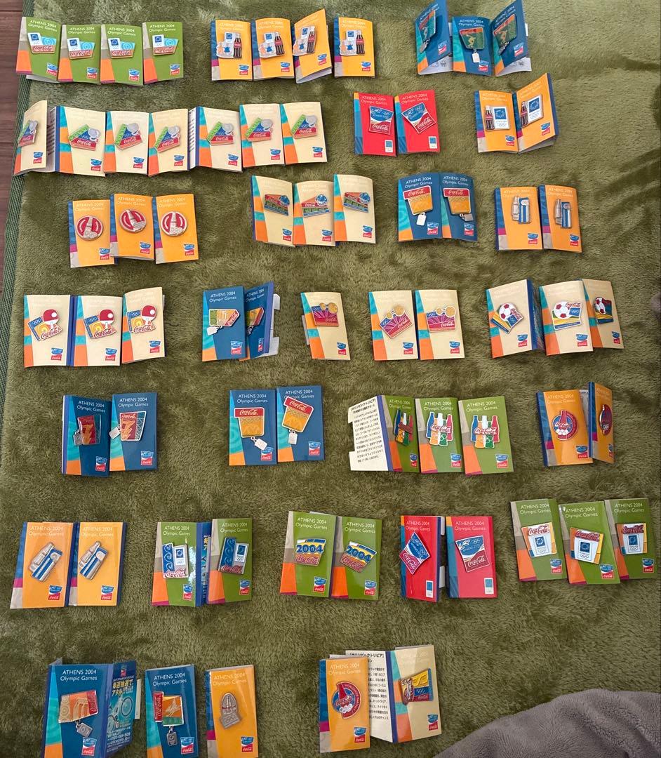 アテネオリンピック ピンバッジ 大量 まとめ売り【68個】台紙付き
