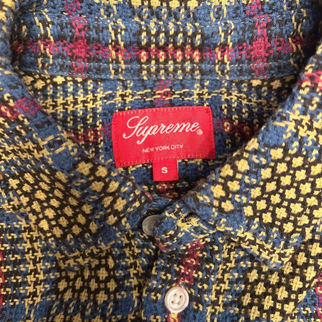 Supreme Basket Weave Plaid シャツ 23ss Sサイズ - メルカリ