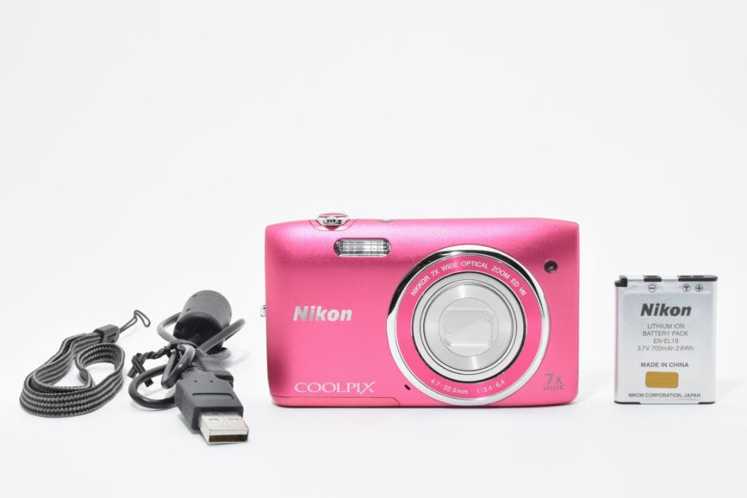 □ 美品 □ ニコン Nikon COOLPIX S3500 ストロベリーピンク - メルカリ