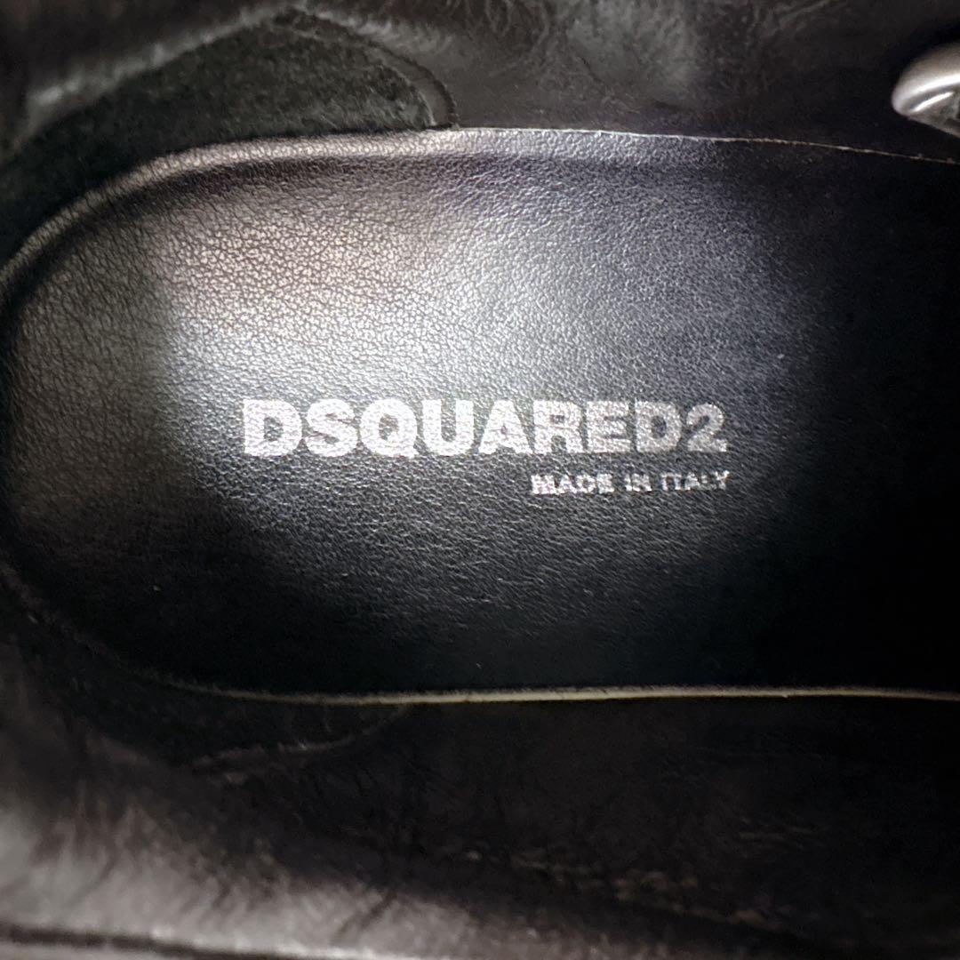 【美品】DSQUARED2（ディースクエアード） レザースニーカー 24.5cm