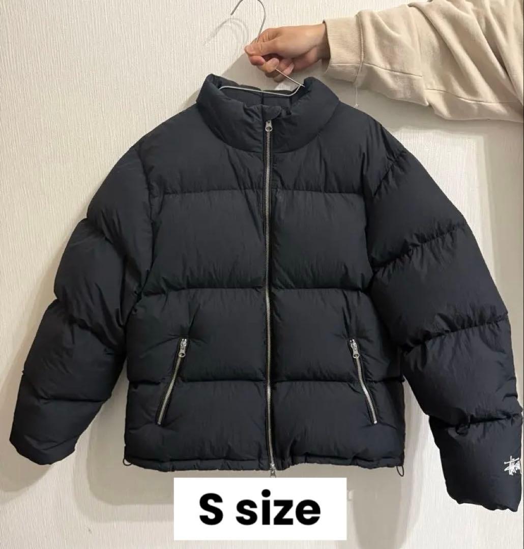 【Sサイズ】 Stüssy down puffer nylon black 中古・古着通販】stussy (ステューシー) DOWN PUFFER NYLON ブラック