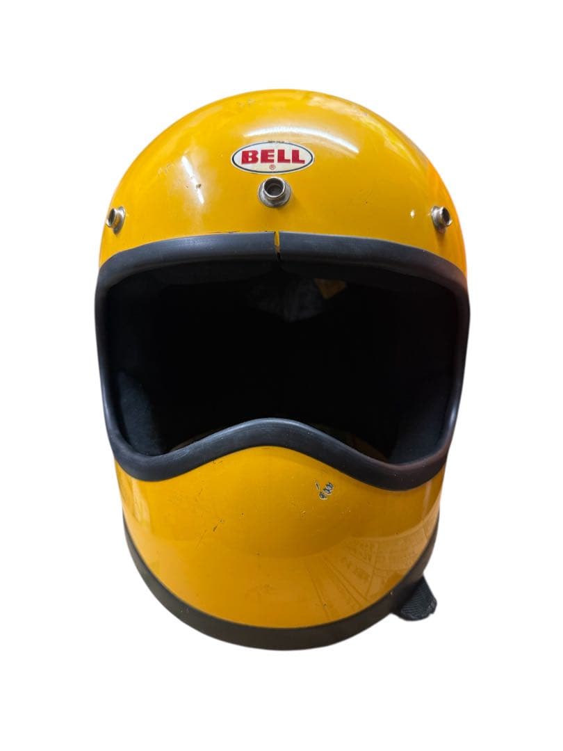 BELL MOTO STAR. ベルモトスター　　ヴィンテージ BELL（ベル） 送料無料 5月15日値下 BELL MOTO STAR YELLOW 59cm/ベル