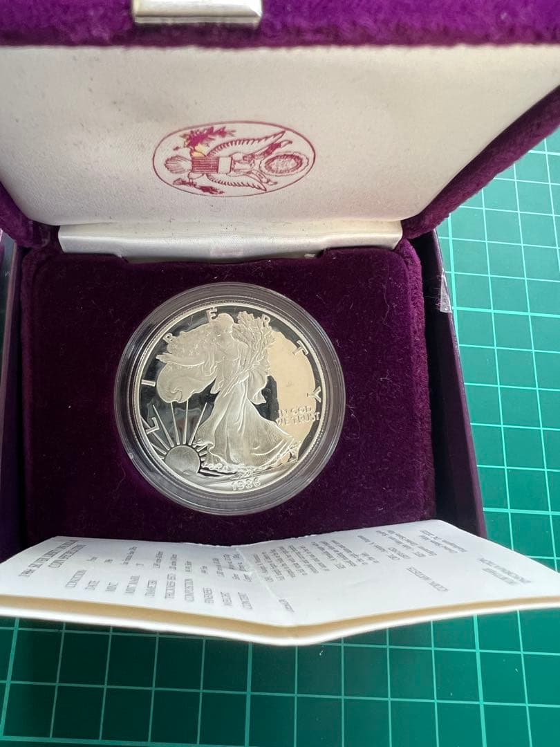 外国銀貨 アメリカ1D銀貨 1986年