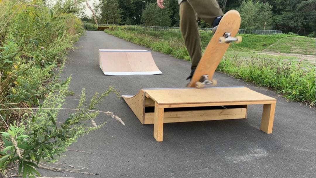 スケボー ランプ 組み立て式ミニランプ高さ300×幅910 スケボーランプ