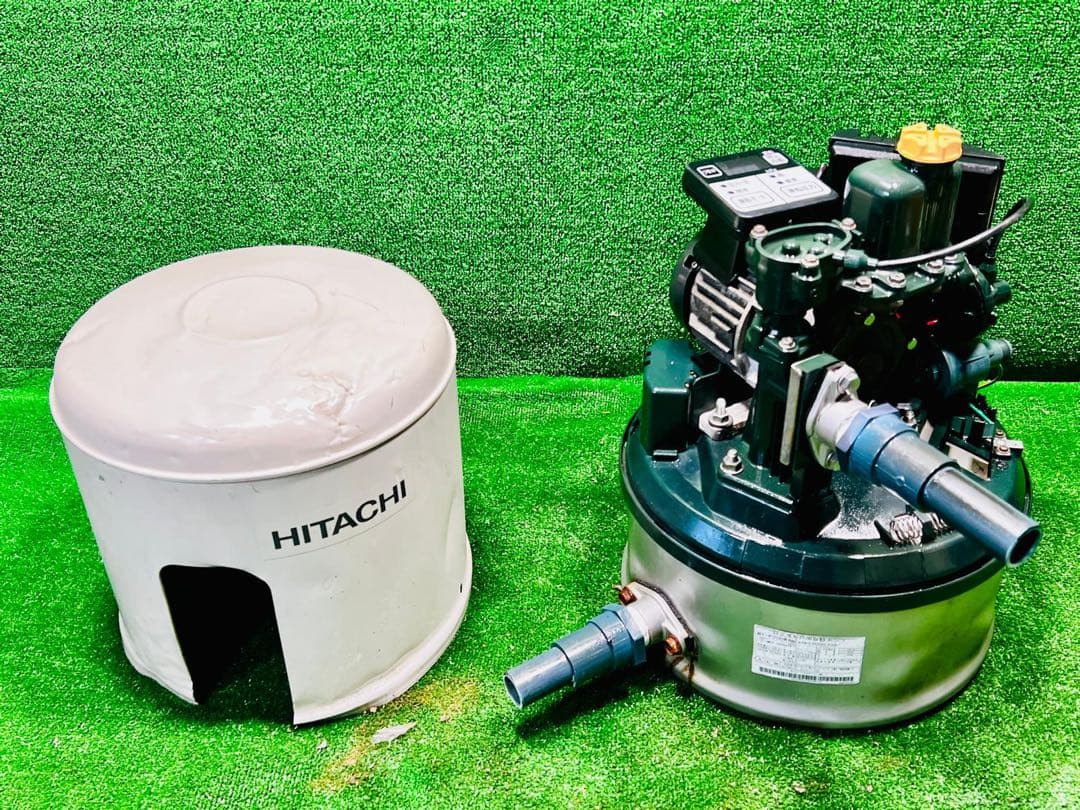 HITACHI 浅井戸用ポンプWT-P200W形動作確認済み.モーター少し音出る 日立浅井戸用自動ポンプ取替工事（WT-P200W） - YouTube