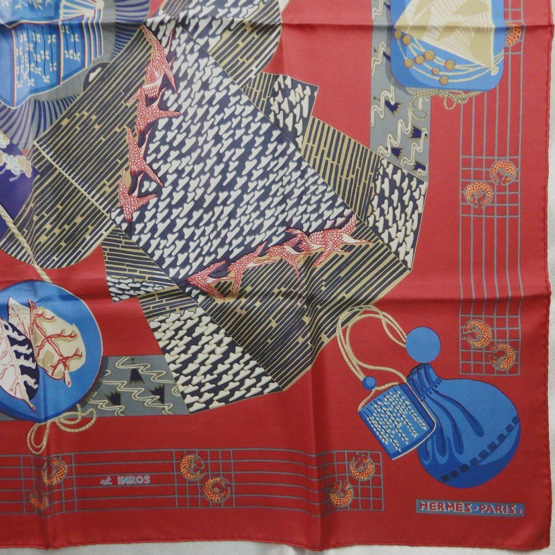 レア!HERMES カレ90 KIMONOS et INROS 着物と印籠 和風 - メルカリ