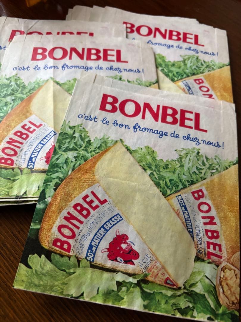 海外紙物　フランス　BONBEL チーズ　30枚　1名様 海外紙物フランスBONBEL チーズ30枚1名様