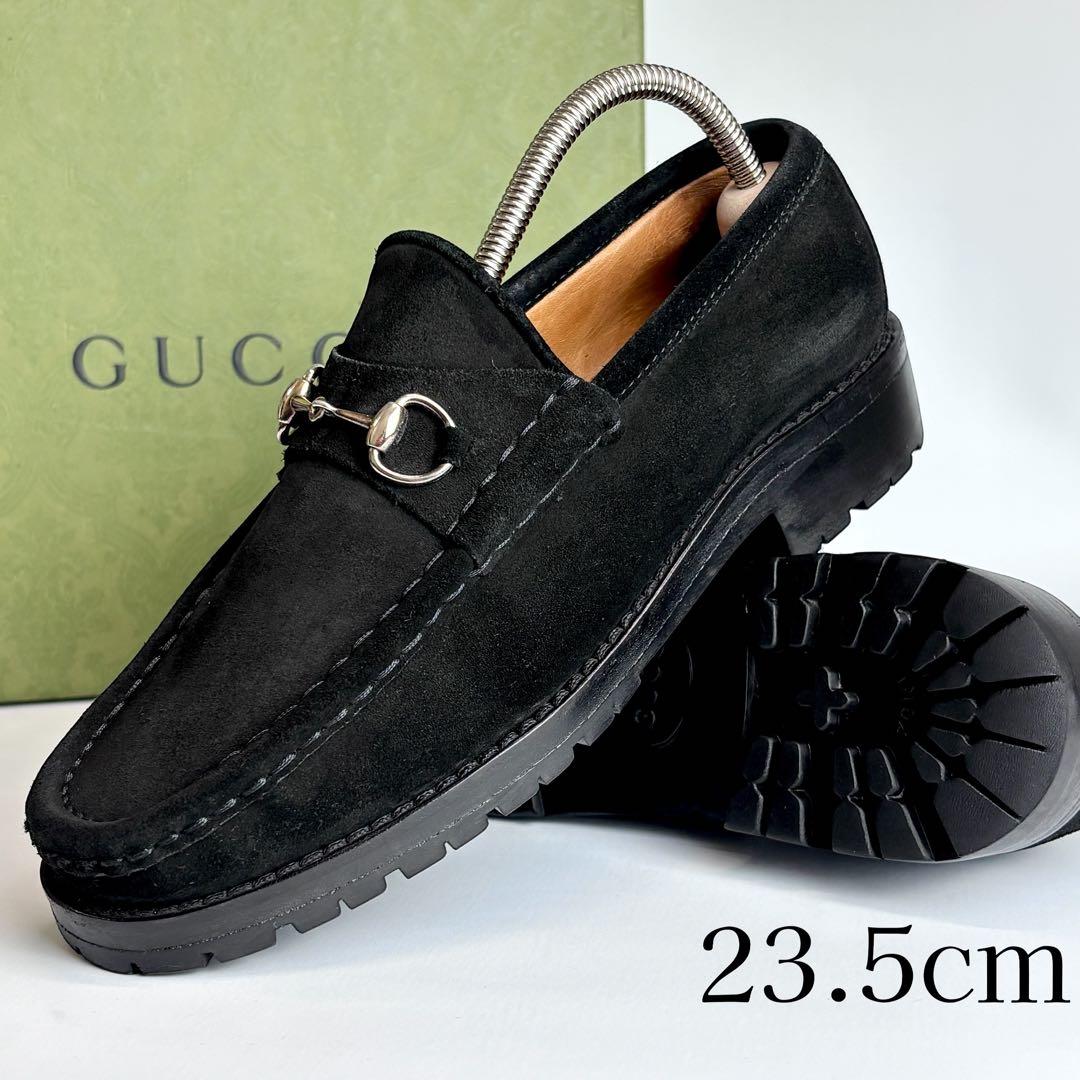 GUCCI グッチ ホースビット ローファー スエード コマンドソール 23.5 GUCCI グッチ ホースビット ローファー スエード コマンドソール 23.5