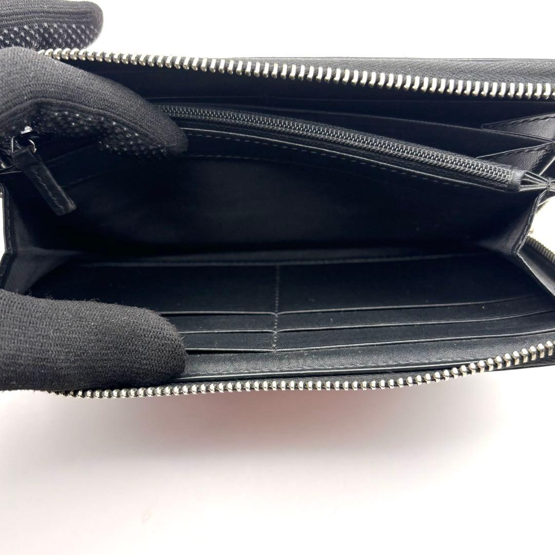 希少 グッチ 長財布 3Dアートプリント ラウンドファスナーレザー