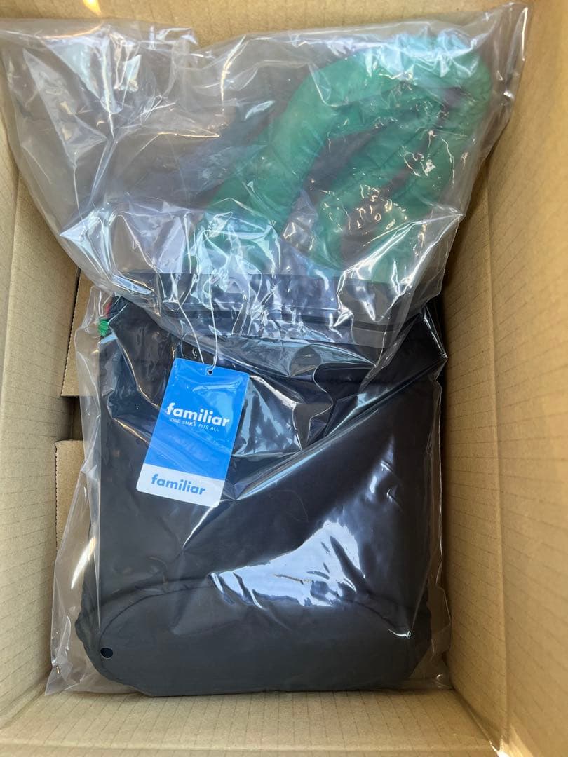 新品未使用 ファミリア 巾着バッグ ブラック バレンタイン 完売カラー