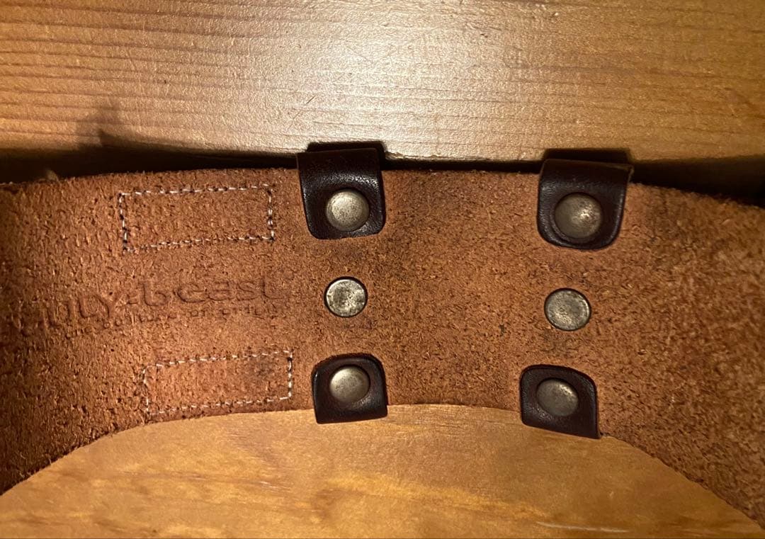 beauty:beast ビューティビースト ダークブラウン レザーブレスレット