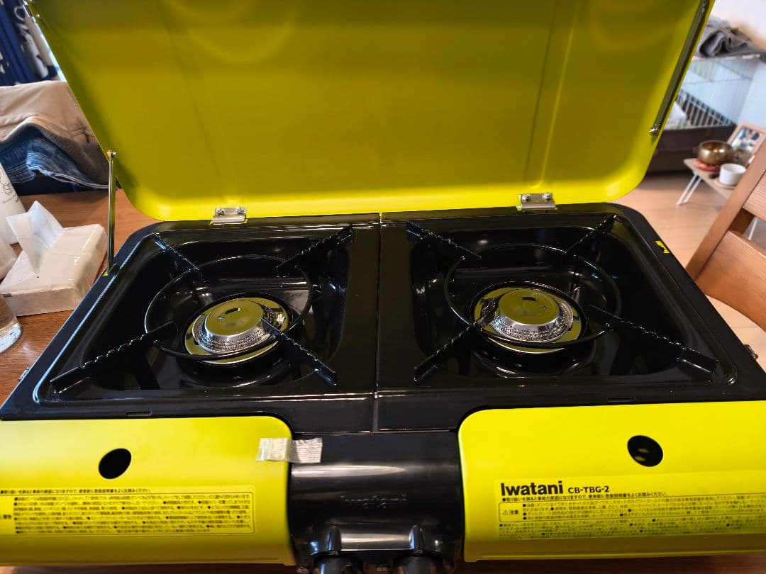 Iwatan CB_TBG2 ツーバーナーコンロ カセットガステーブルトップBBQこんろ “フラットツイン・S” | 岩谷産業