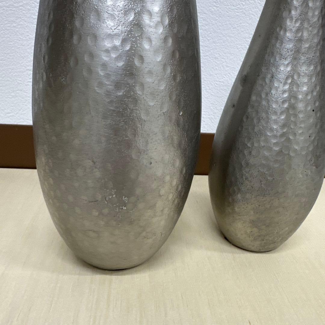 ACTUS シルバーフラワーベース大小2個セット - メルカリ