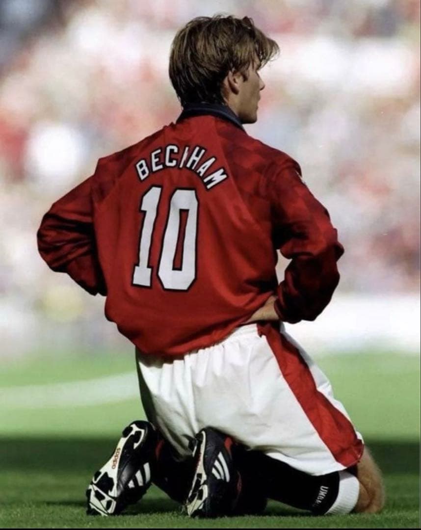 【正規品】マンチェスター・ユナイテッド ベッカム 10番 96-97 ビンテージ96-97マンチェスターU ベッカム ユニフォーム Lサイズ