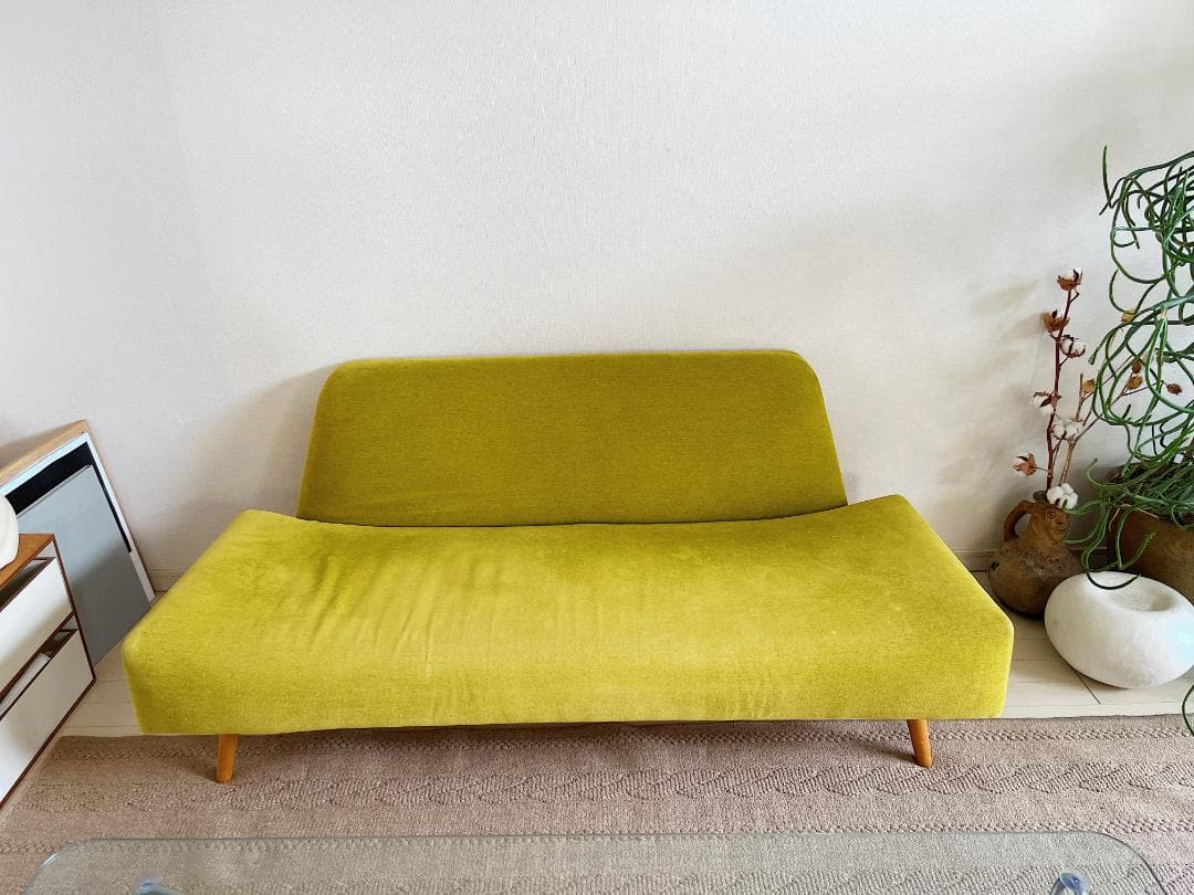 IDEE AOソファライムグリーン 2人掛けソファ