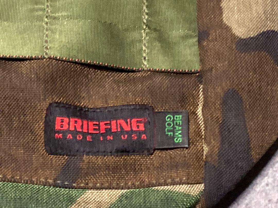 BRIEFING BEAMS GOLF 迷彩トートバッグ 小型サイズ